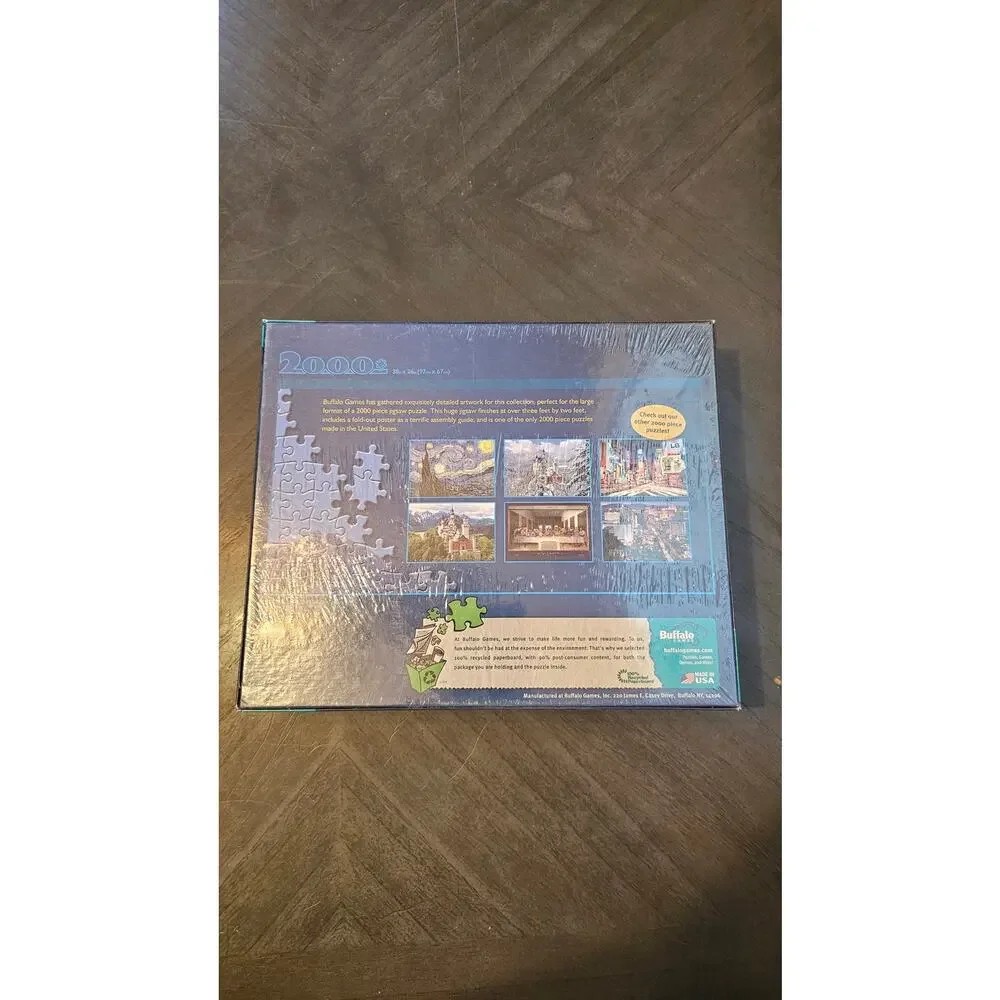 New sealed Buffalo Games ”Times Square, New York, NY”2000 Piece Puzzle 38.5×26.5
